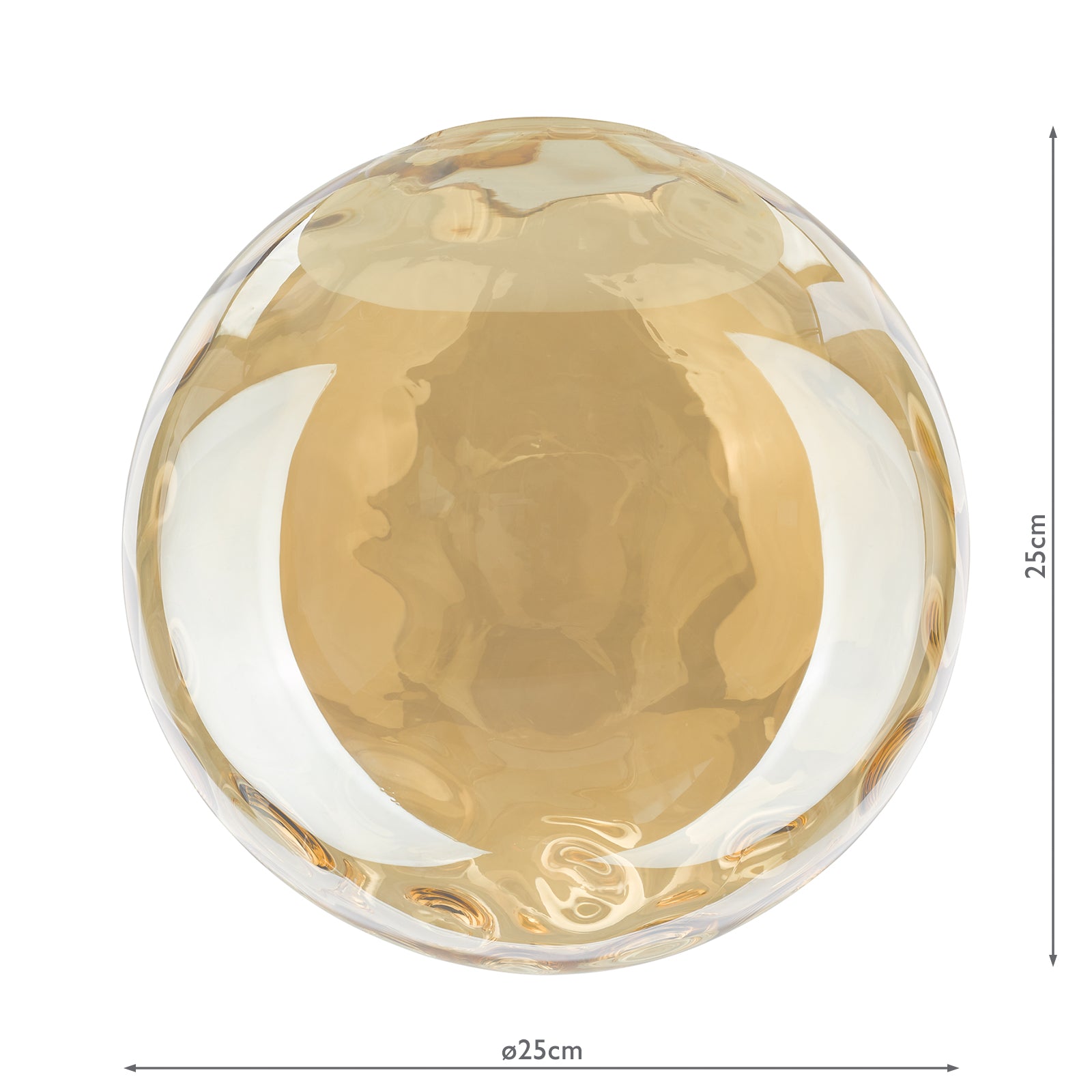 Ripple Easy Fit Pendant Champagne Glass