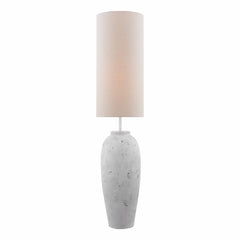 Roetta Floor Lamp White and Natural With Shade