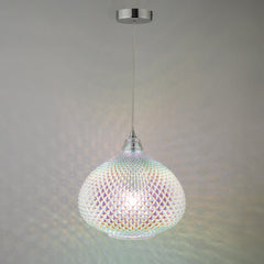 Roisin Pendant Glass & Polished Chrome