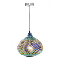 Roisin Pendant Glass & Polished Chrome