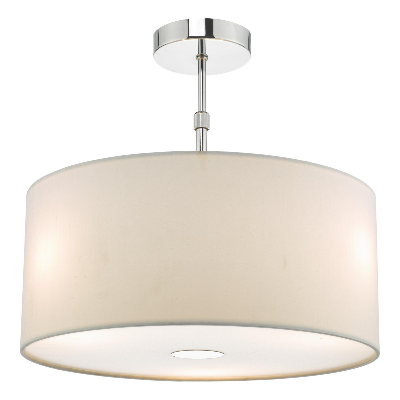 Ronda White Faux Silk Easy Fit Shade 40cm
