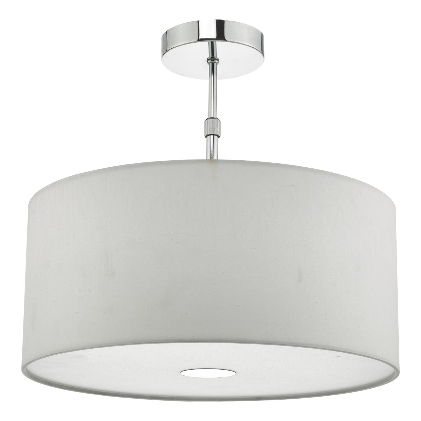Ronda White Faux Silk Easy Fit Shade 40cm