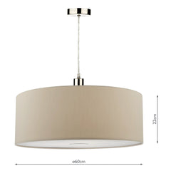 Ronda Ecru Faux Silk Easy Fit Shade 60cm