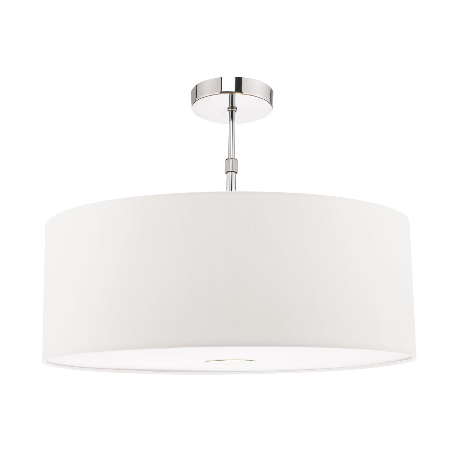 Ronda White Faux Silk Easy Fit Shade 60cm