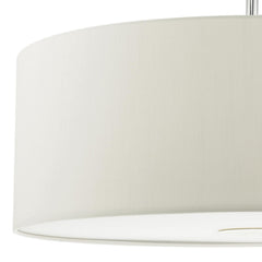 Ronda White Faux Silk Easy Fit Shade 60cm