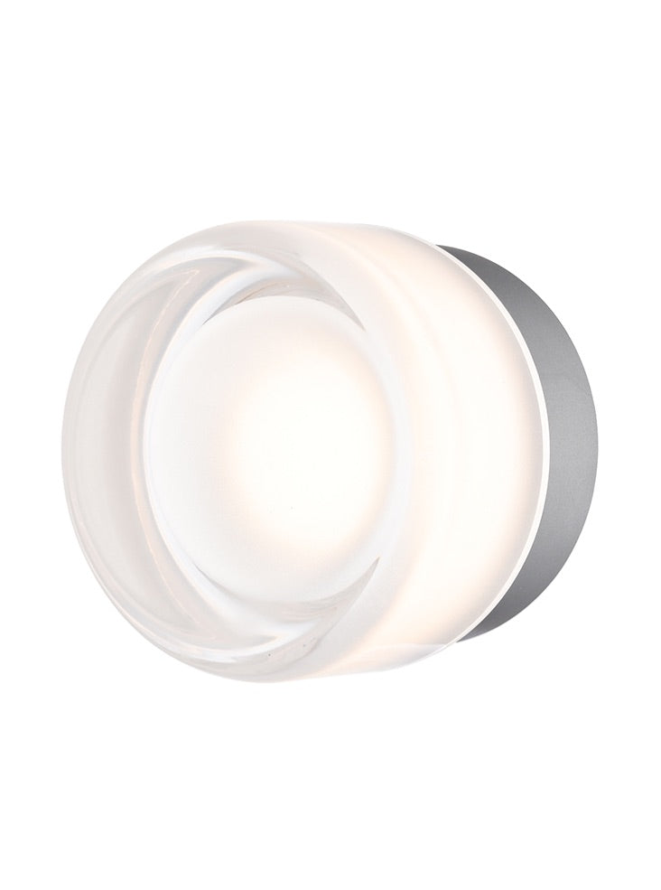 Roue Painted Grey LED Ceiling / Wall Light