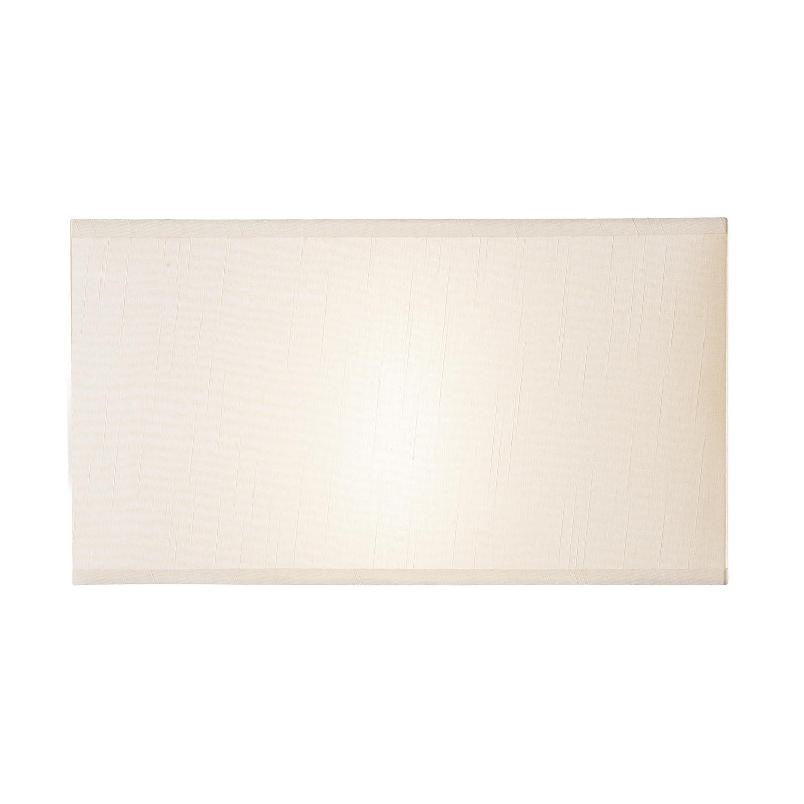 Piza S1021 Cream Cotton Rectangle Shade 34CM