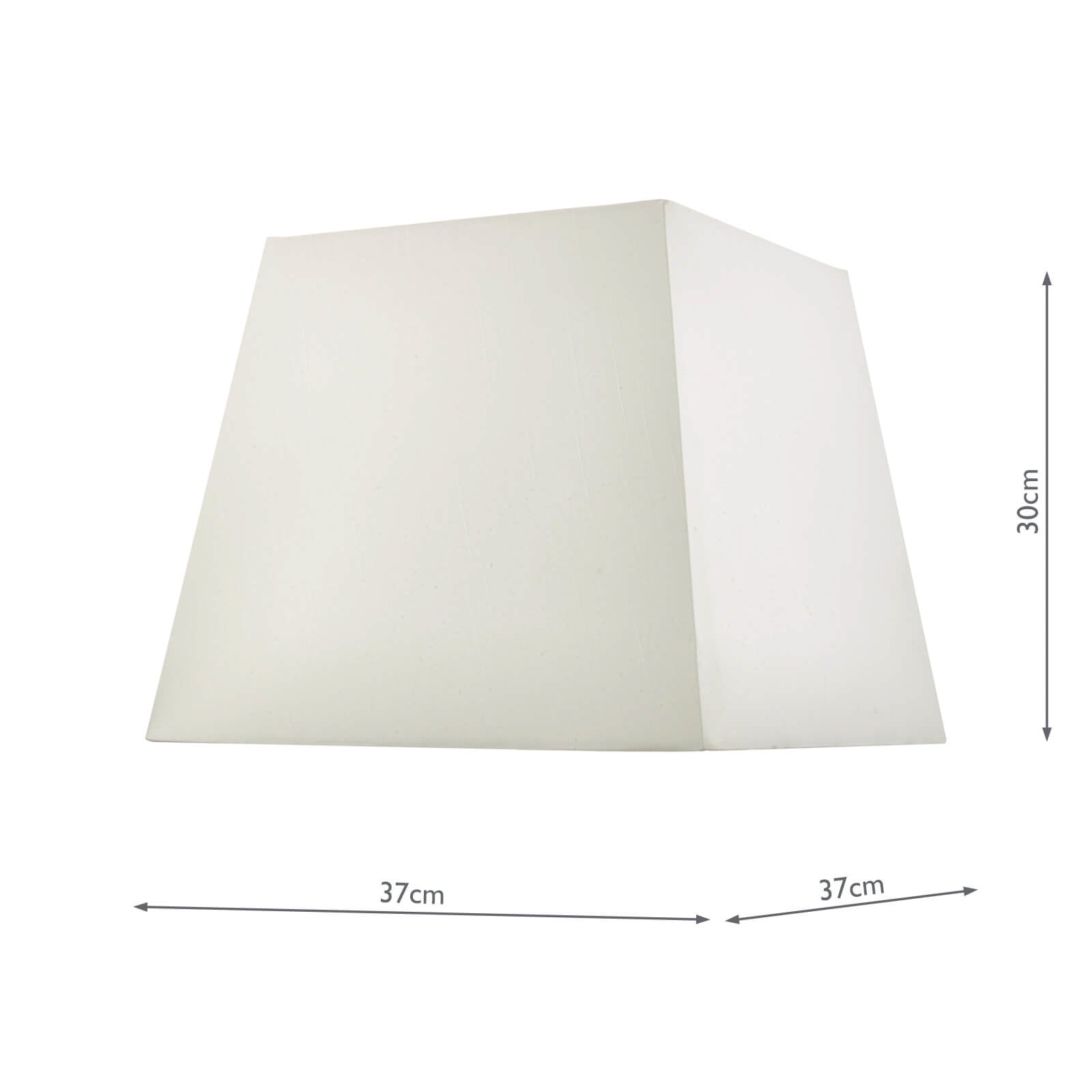 S1101 Ivory Faux Silk Tapered Square Shade 37cm