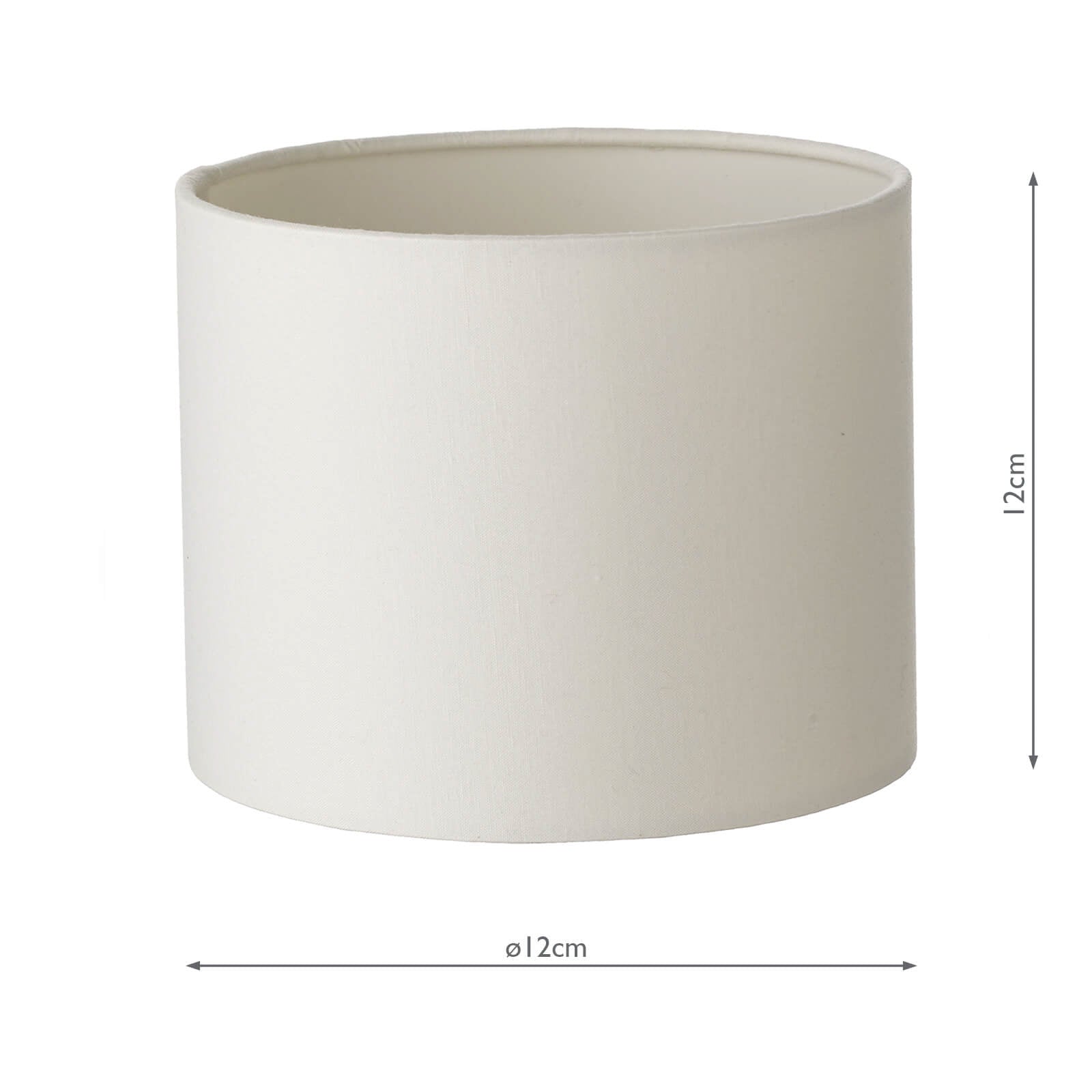 Ferrara Ivory Cotton Drum Shade 15cm