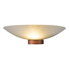 David Hunt Lighting Saddler Wall Washer Leather Effect and White Glass