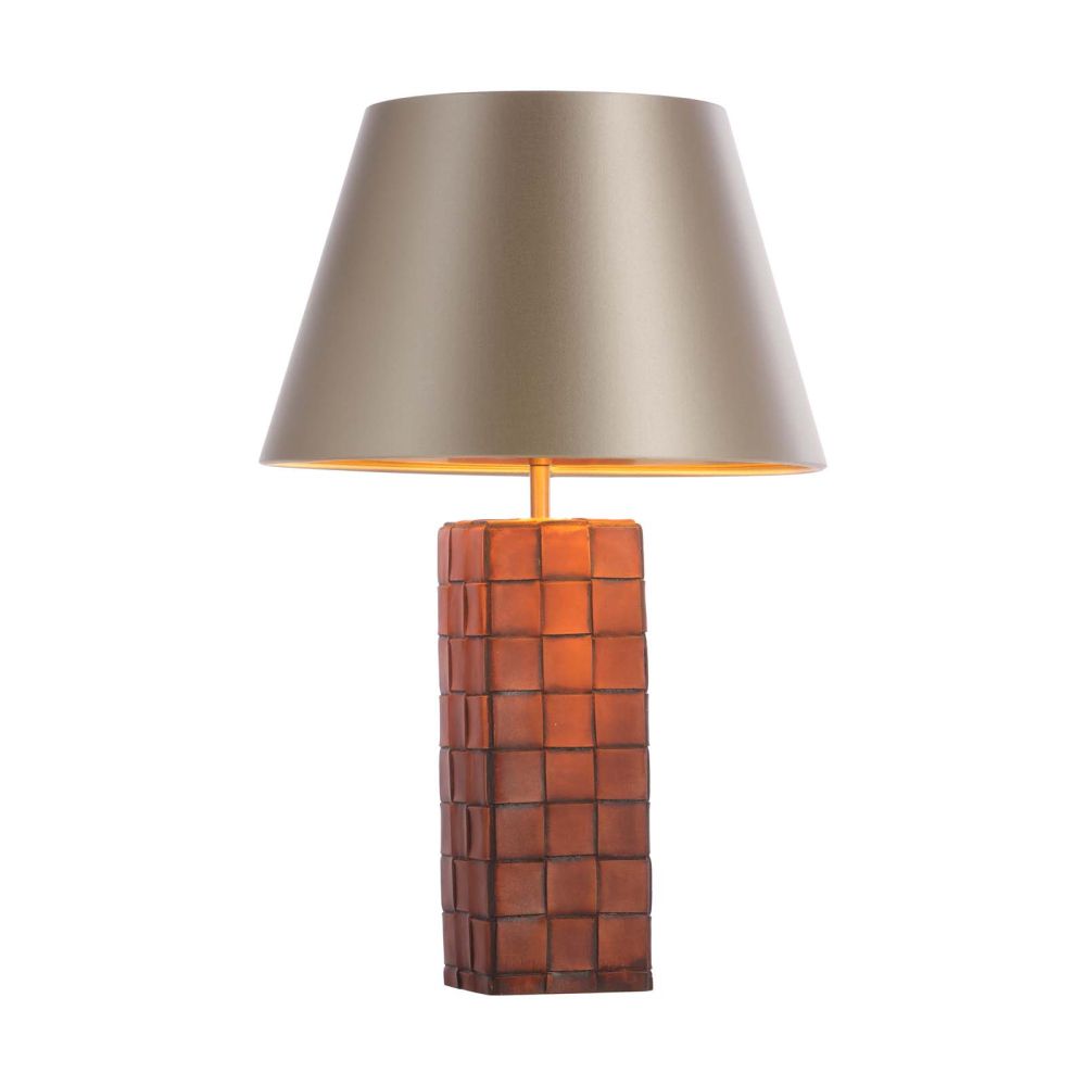 Saddler Table Lamp Leather Effect Base Only