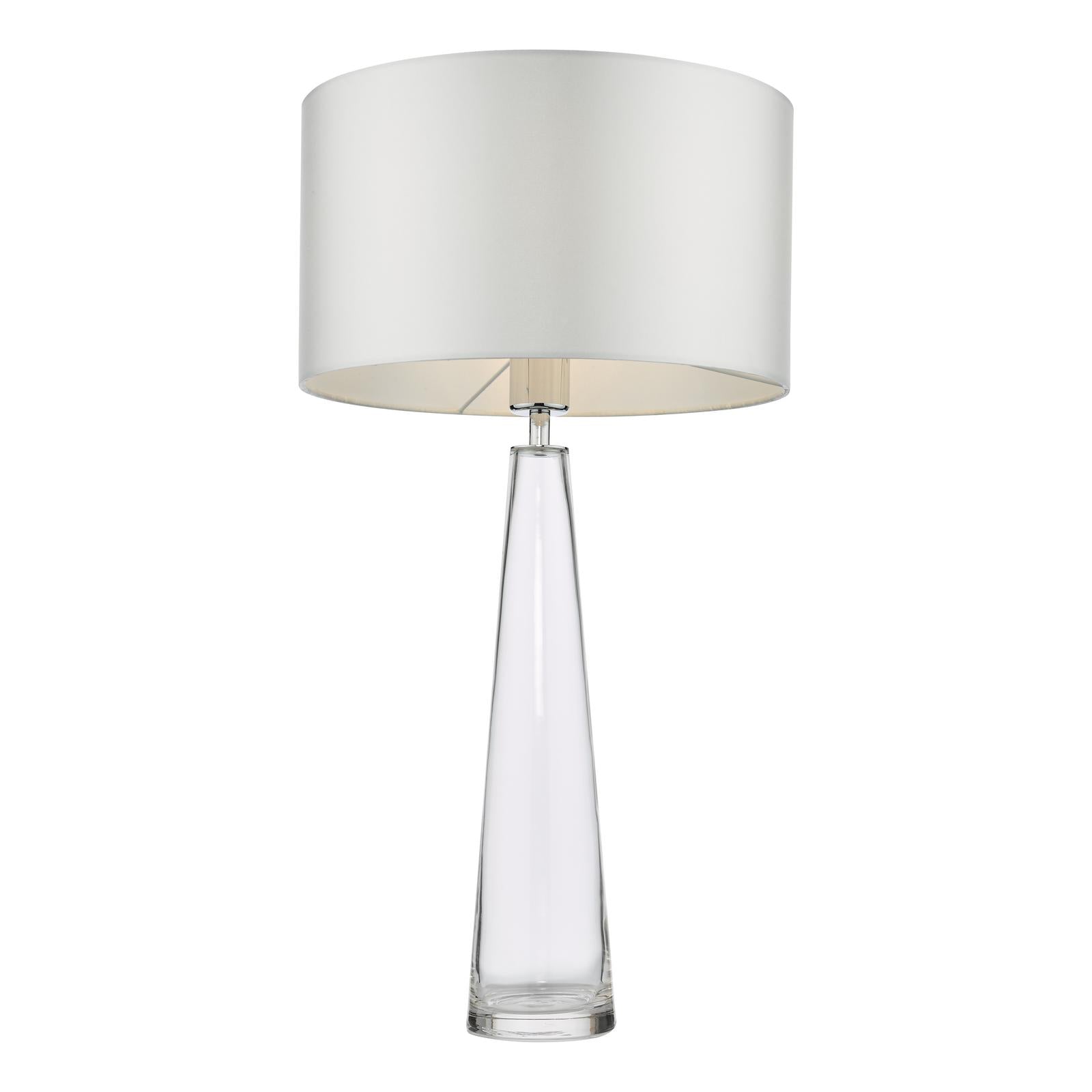 Samara Table Lamp Clear Glass Base Only