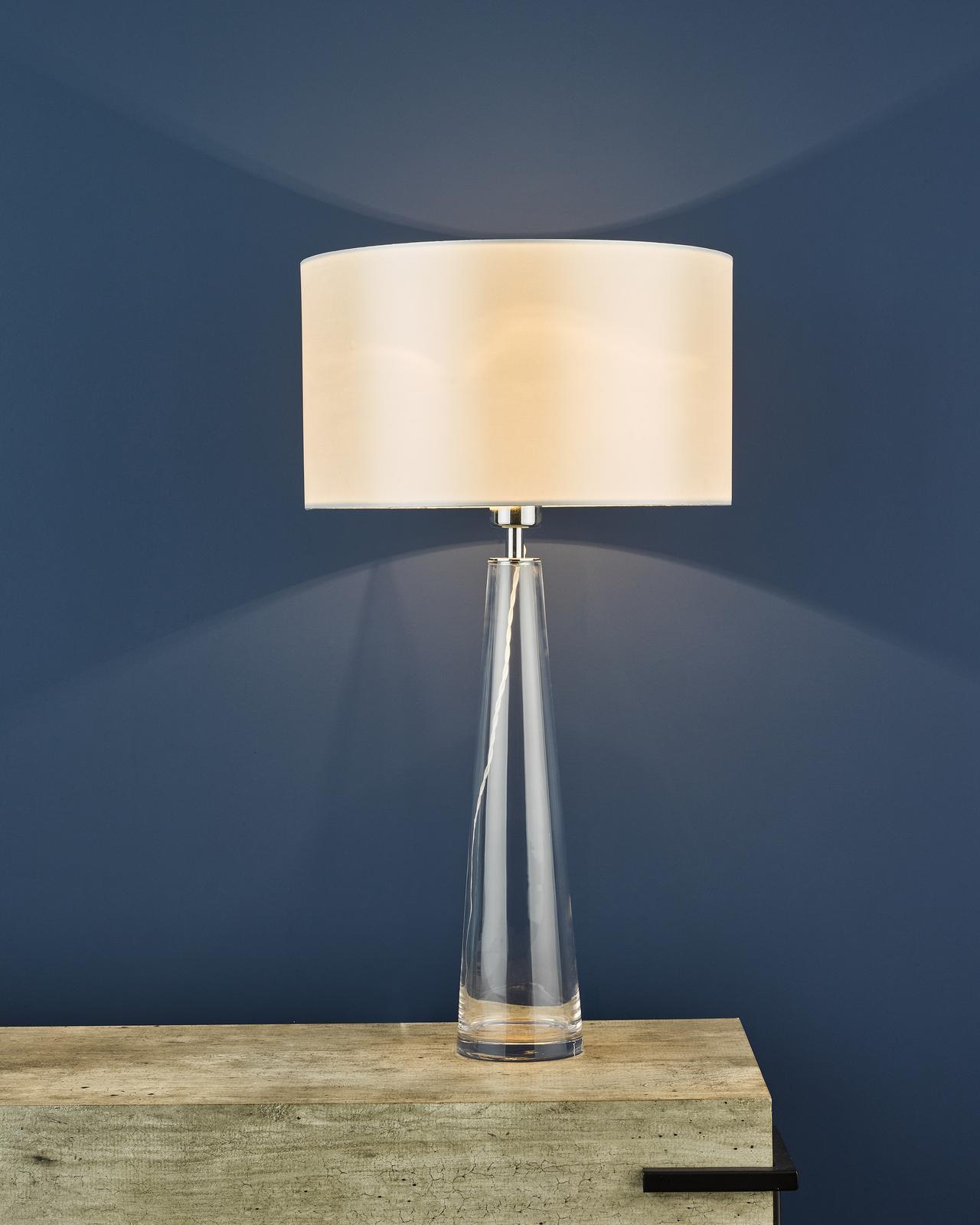 Samara Table Lamp Clear Glass Base Only
