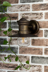 Sedgewick Outdoor Wall Light Bronze Glass IP44 dar lighting