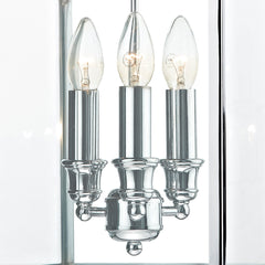 Senator 3 Light Lantern Polished Chrome