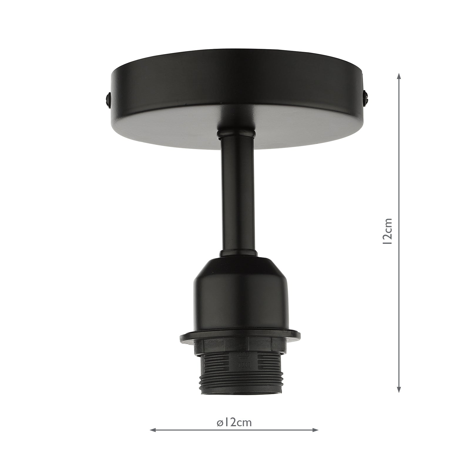 SF0122 Semi Flush Suspension Matt Black Bracket Only