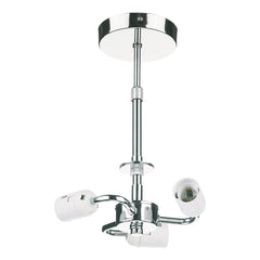 3 Light Semi Flush Suspension Polished Chrome