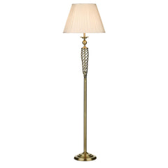Siam Floor Lamp Antique Brass With Shade (Multipack)
