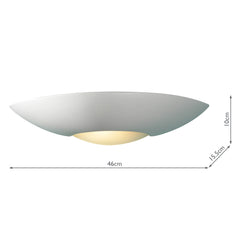 Slice Wall Washer White Ceramic