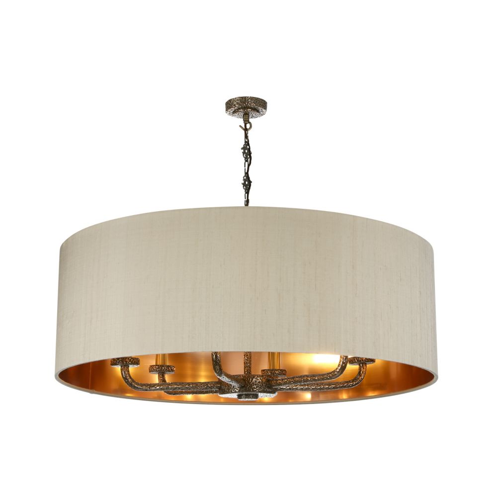 David Hunt Lighting Sloane 6Lt  Bronze Shadelier SLO8600