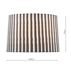Sosa Black Cotton Tapered Square Shade 22cm