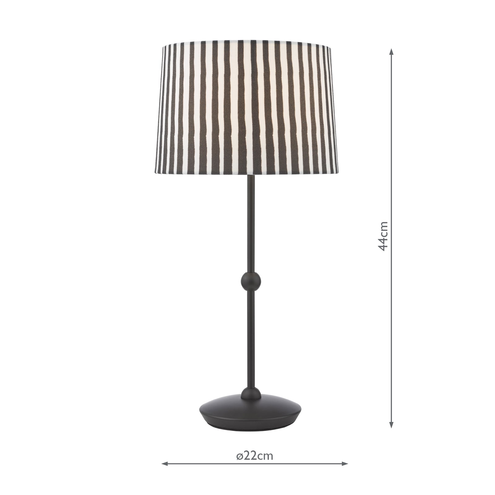 Sosa Table Lamp Matt Black With Shade