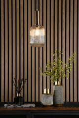 1 Light Suspension Bronze