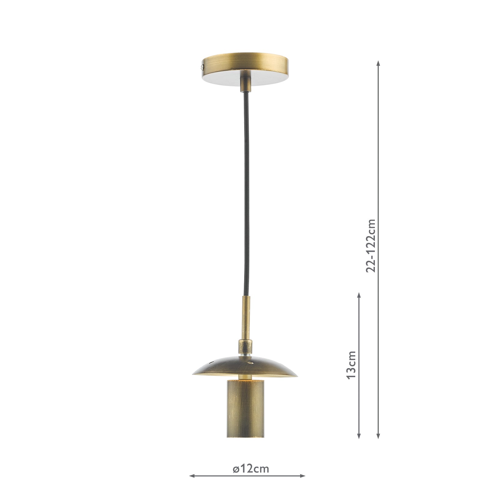 1 Light Bronze E27 Suspension