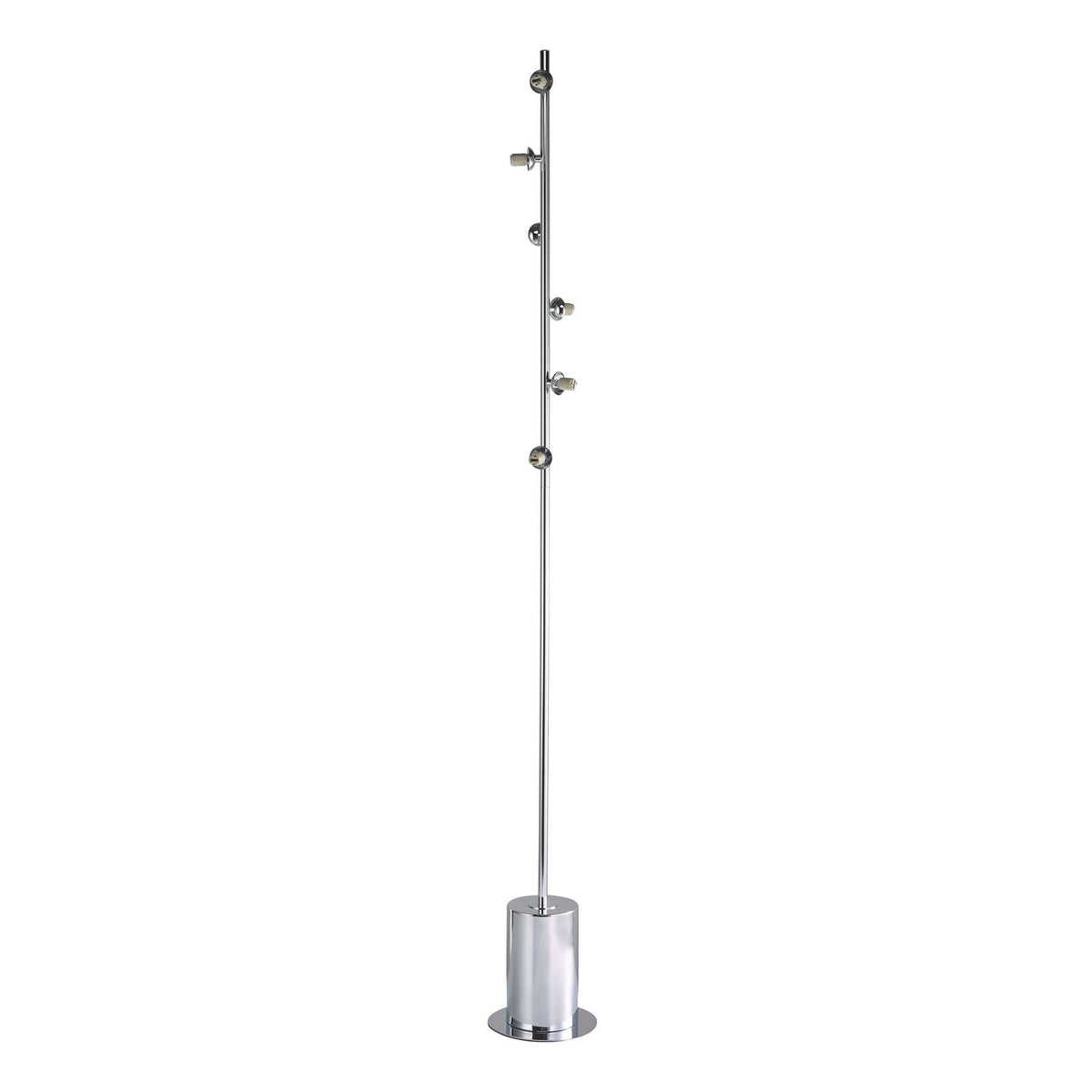 Spiral 6 Light Floor Lamp Polished Chrome Fitting Only
