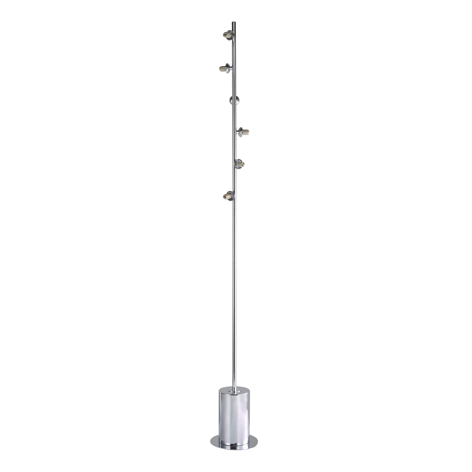 Spiral 6 Light Floor Lamp Polished Chrome Fitting Only