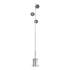 Spiral 3 Light Floor Lamp Polished Chrome Base Only