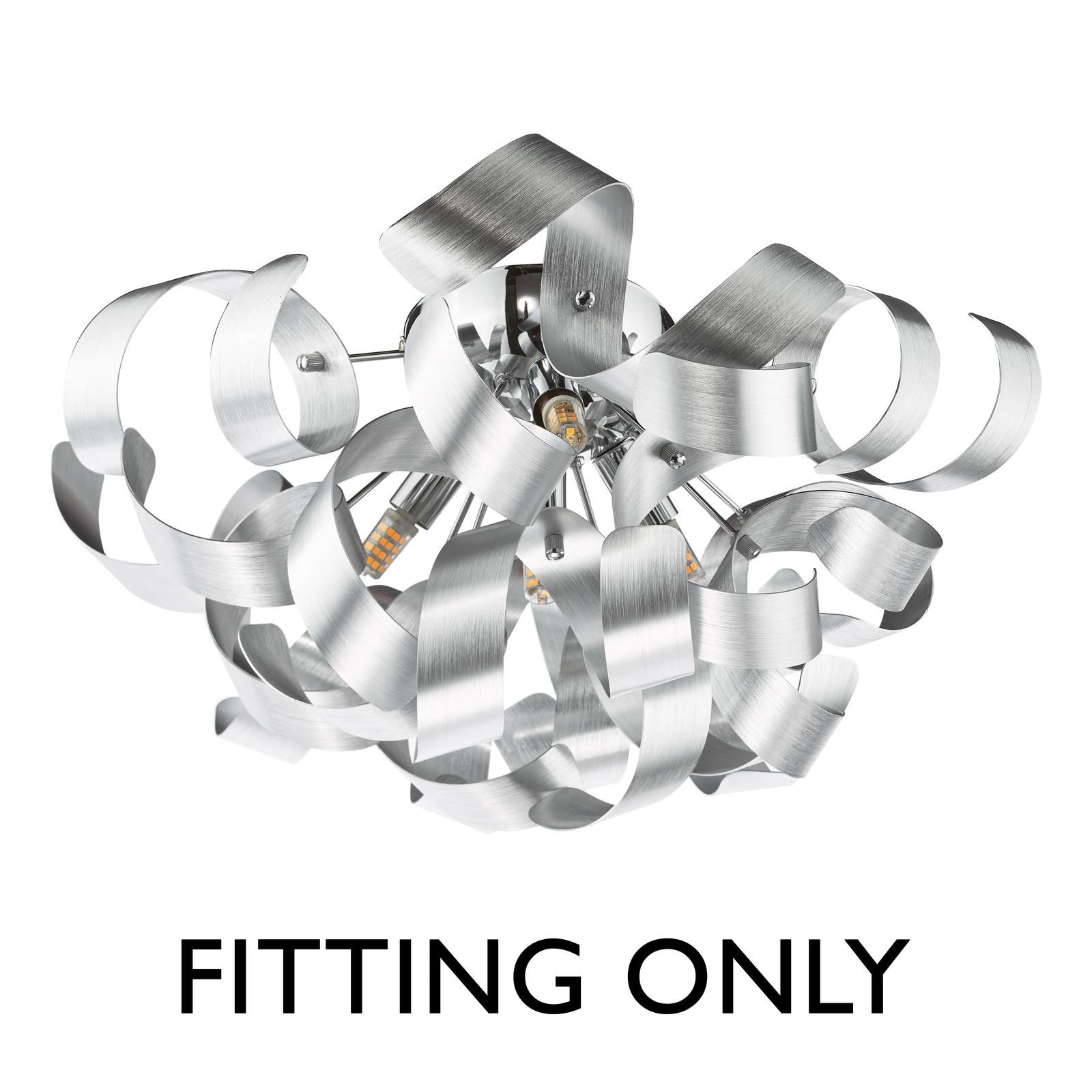Swash 4 Light Flush Polished Chrome - Fitting Only