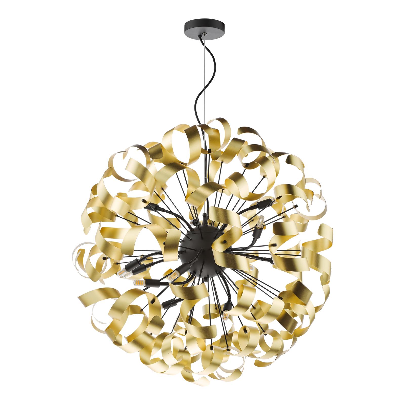 Swash 12 Light Pendant Matt Black Fitting Only
