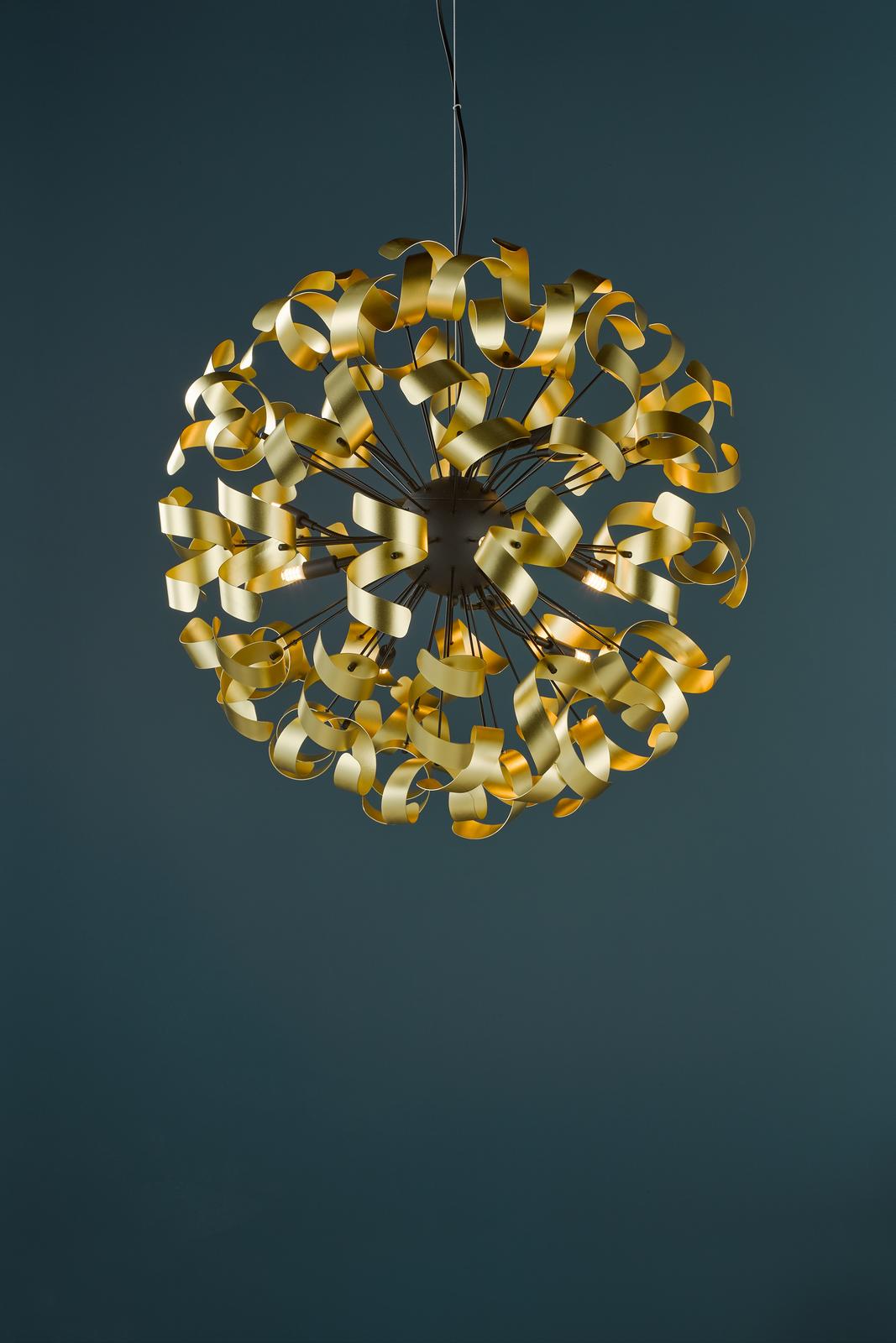 Swash 12 Light Pendant Matt Black Fitting Only
