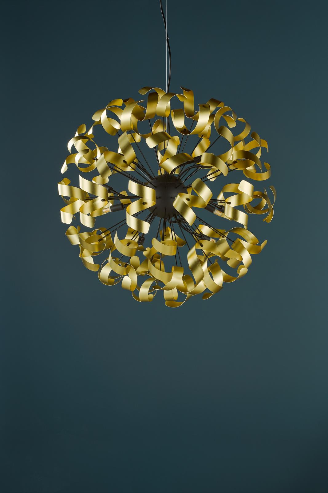 Swash 12 Light Pendant Matt Black Fitting Only