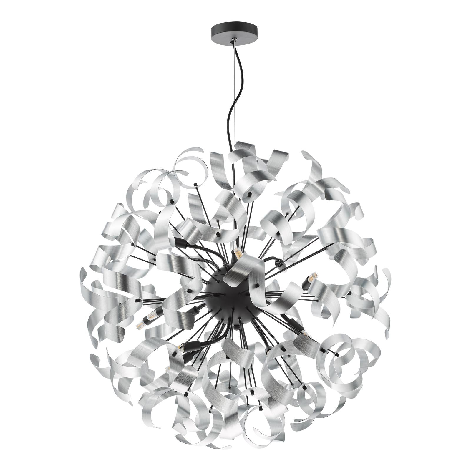 Swash 12 Light Pendant Matt Black Fitting Only