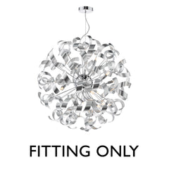 Swash 12 Light Pendant Polished Chrome fitting Only