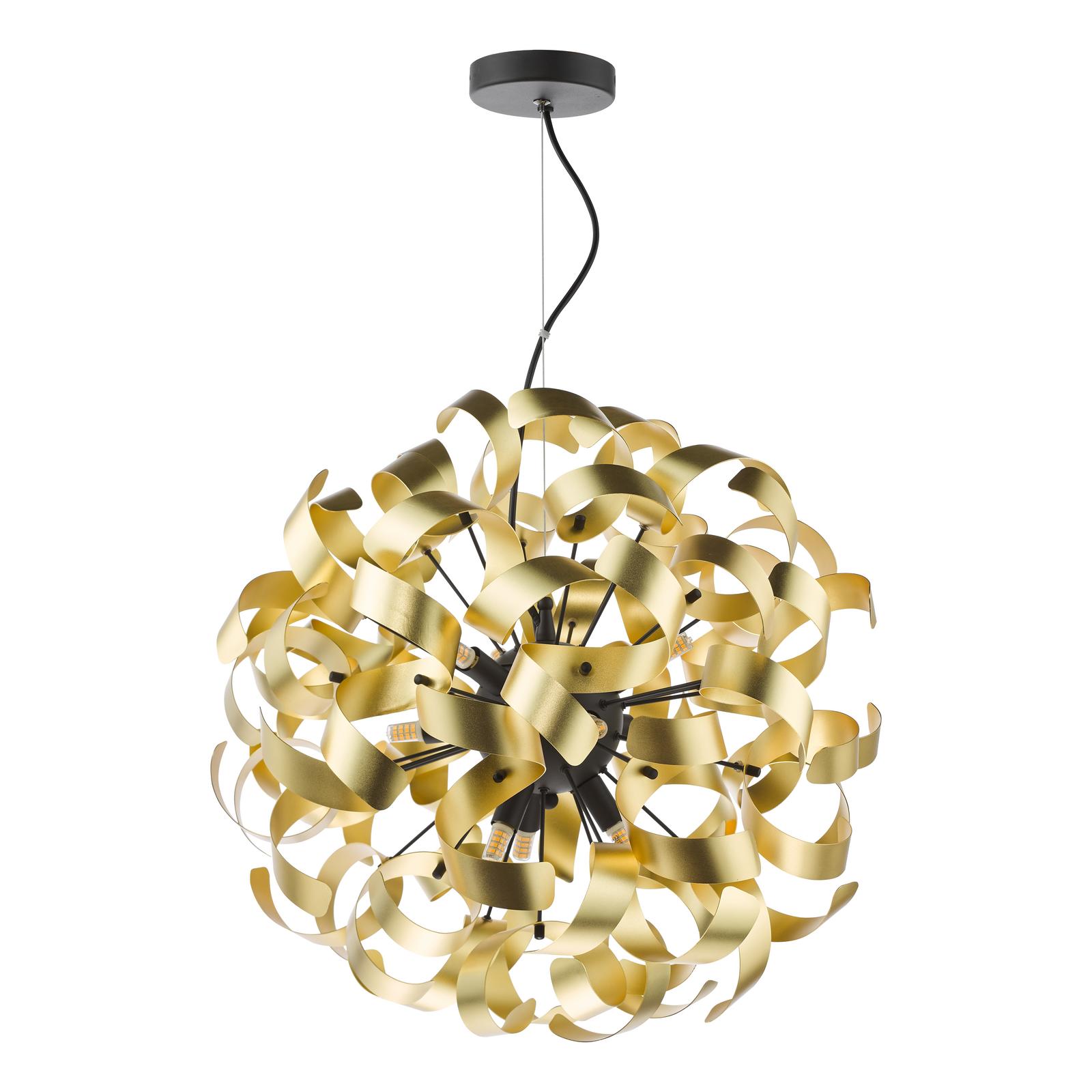 Swash 9 Light Pendant Matt Black Fitting Only