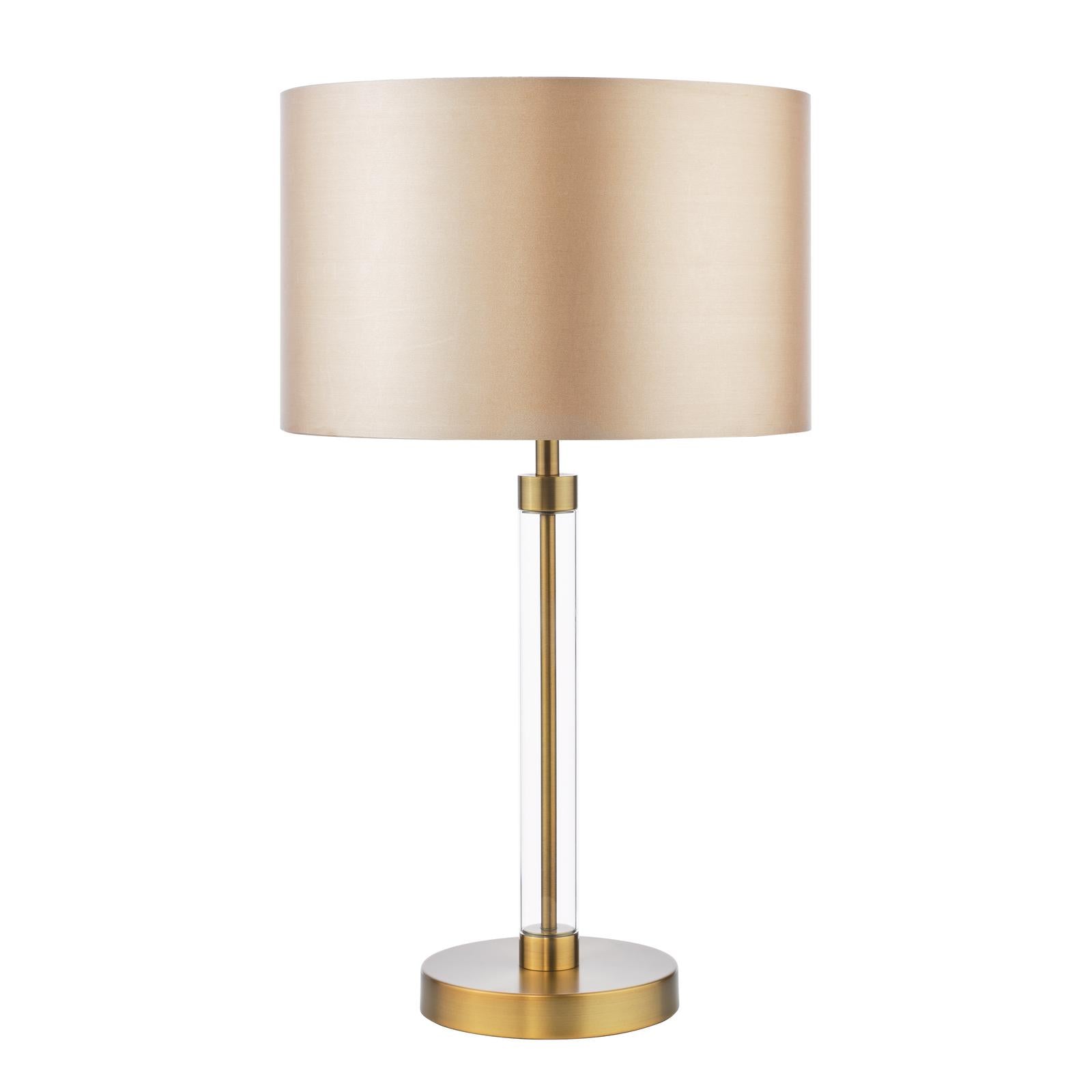 Sylvester Table Lamp Antique Brass With Shade