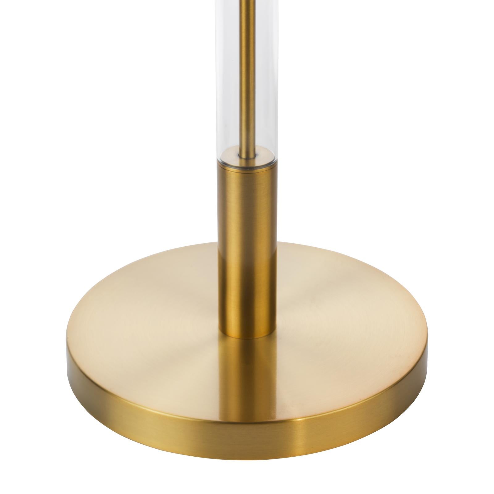 Sylvester Floor Lamp Antique Brass With Shade