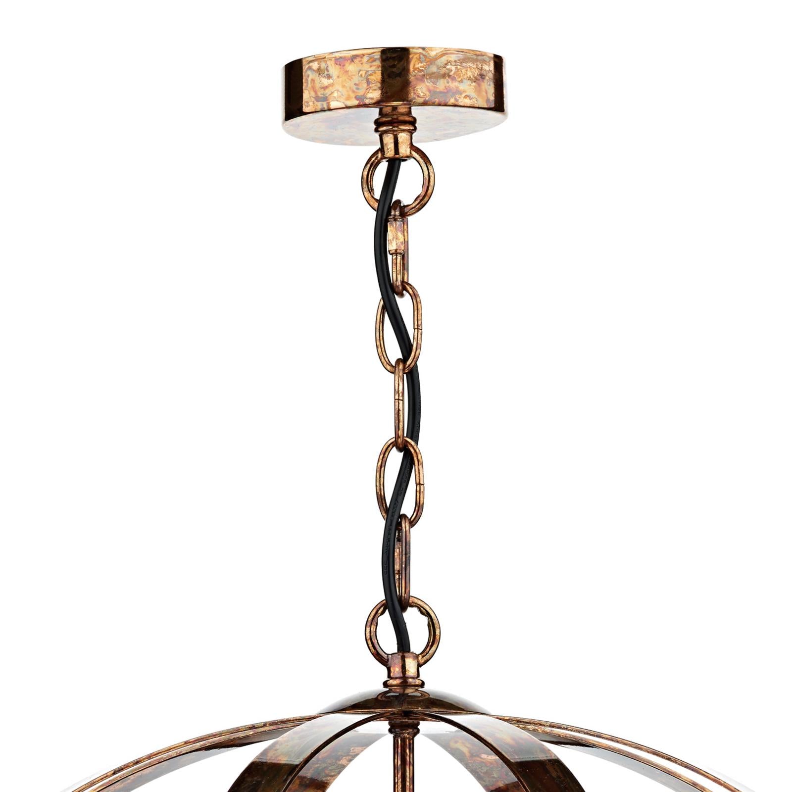 Symbol 3 Light Pendant Petrol Copper