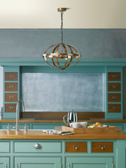 Symbol 3 Light Pendant Petrol Copper