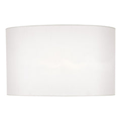 Syracuse White Faux Silk Oval Shade 40cm