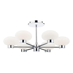 System 6 Light Semi Flush Polished Chrome
