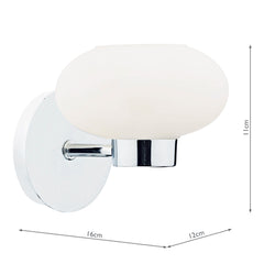 System Single Wall Bracket Polished Chrome
