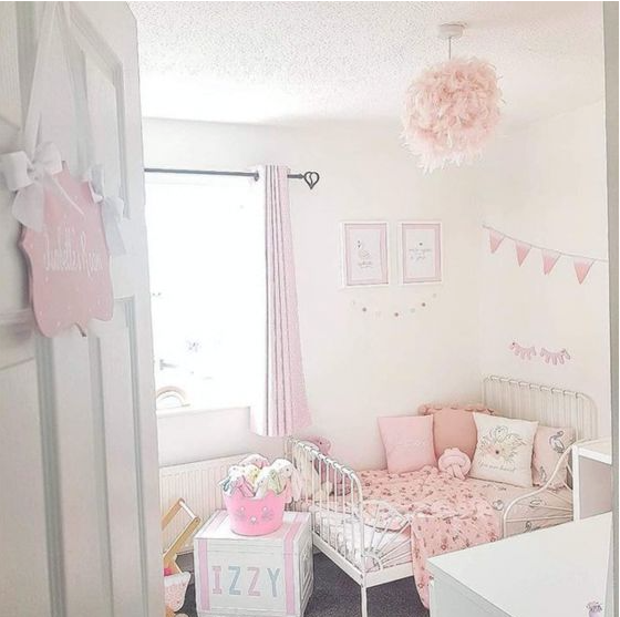 Laura Ashley Pink Small Feather Easy Fit Pendant The Light Company