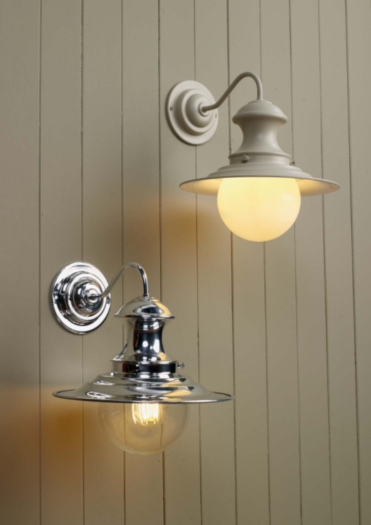 David Hunt Lighting Station Wall Light Polished Chrome