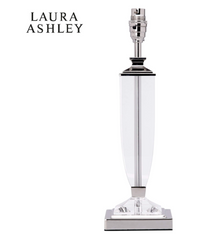 Laura Ashley Carson Crystal Table Lamp Large Polished Nickel