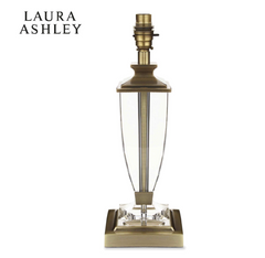 Laura Ashley Carson Crystal Table Lamp Small Antique Brass
