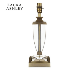 Laura Ashley Carson Crystal Table Lamp Medium Antique Brass